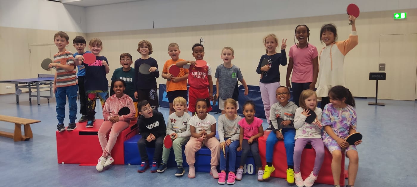Die Kleinsten beim Training im Gemeinschaftshaus Staffel