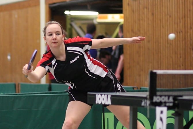 Nadine Buchholz gewinnt Bronzemedalile im Doppel bei den HEM
